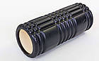 Ролер масажний (Grid Roller) для йоги, пілатесу, фітн. FI-6277 (d-14,5 см, l-33 см, кольори в асортименті), фото 8