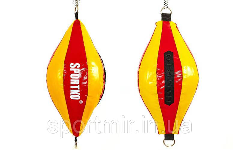 Груша набивна Кругла на розтяжках SPORTKO UR GP-2 (PVC, d-24 см,l-50 см,вага-5кг)(кольори в асортименті), фото 1