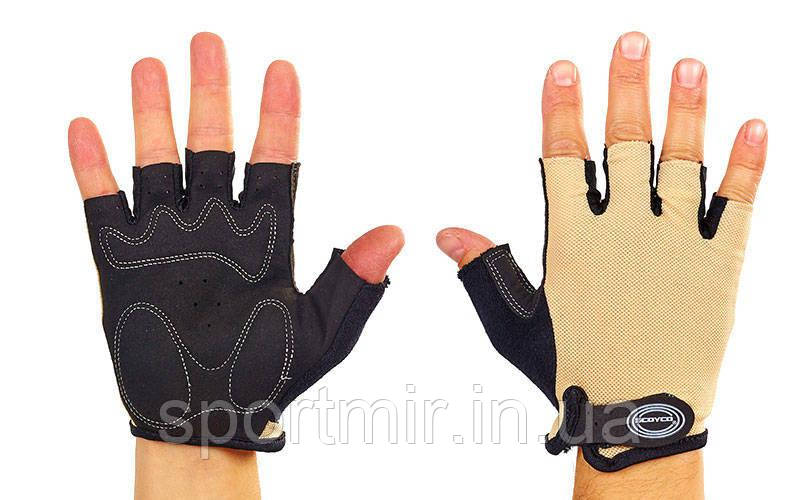 Велорукавиці текстильні SCOYCO ВG02 (відкриті пальці, р-р S-XXL, кольори в асортименті), фото 1