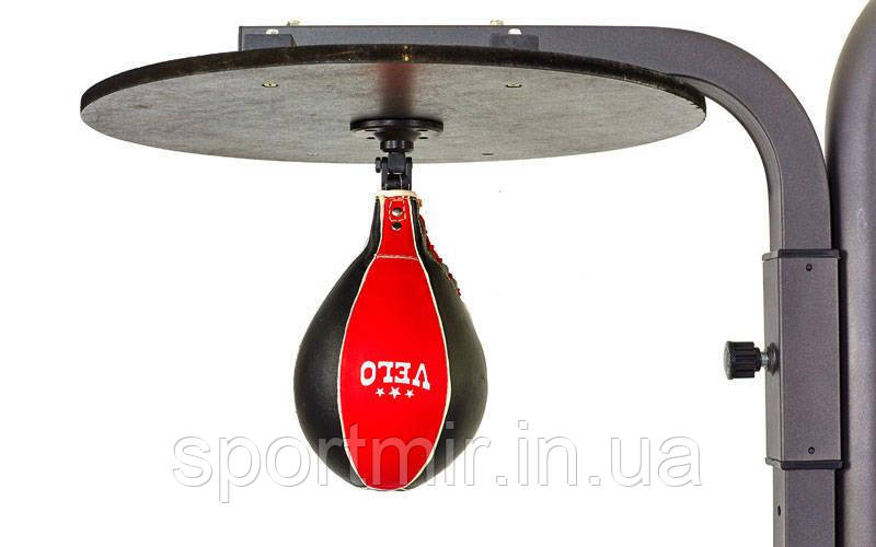 Груша пневматична Краплеподібна підвісна VELO ULI-8004 (верх-шкіра, латекс. камера, d-17см, l-28 см), фото 1