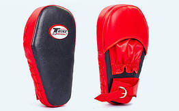Лапа Пряма подовжена з PVC (2 шт.) TWINS MA-5469 (кріплення на пряжці,р-р 33x18x5 см, червоний-чорн)