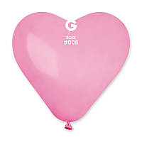Повітряні кулі серце 6" (15 см) 06 Рожевий пастель В упак: 100 шт. ТМ "Gemar" Італія
