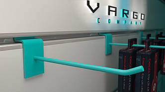 Гачки для экономпанелей 🛒 бірюзові 150 мм