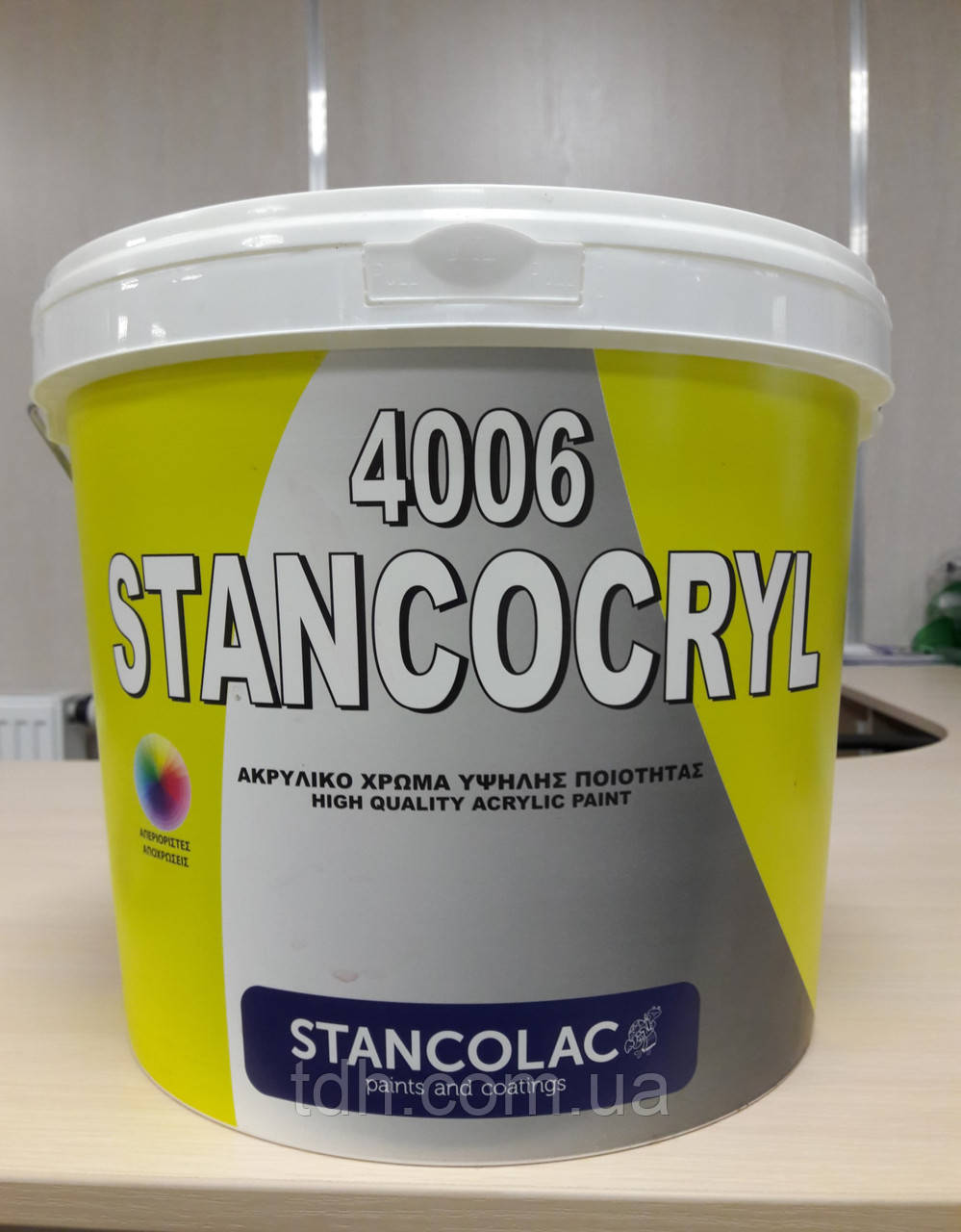 Фарба Станколак Станкокрил 4006 (9 л Stancocryl 4006) 210 біла база Акрилова фасадна