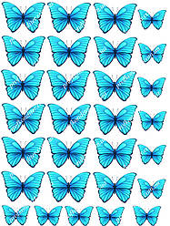 Вафельна картинка "Метелики" - 3