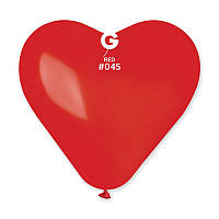 Повітряні кулі серце 6" (15 см) 45 Червоний пастель В упак: 100шт. ТМ "Gemar" Італія