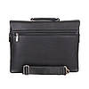Чорний портфель зі штучної шкіри, фото 2