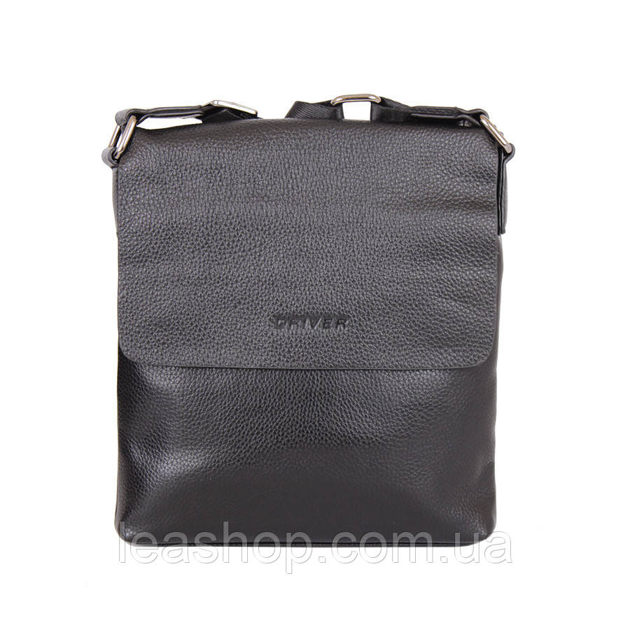 Барсетка вставками з натуральної шкіри, фото 1