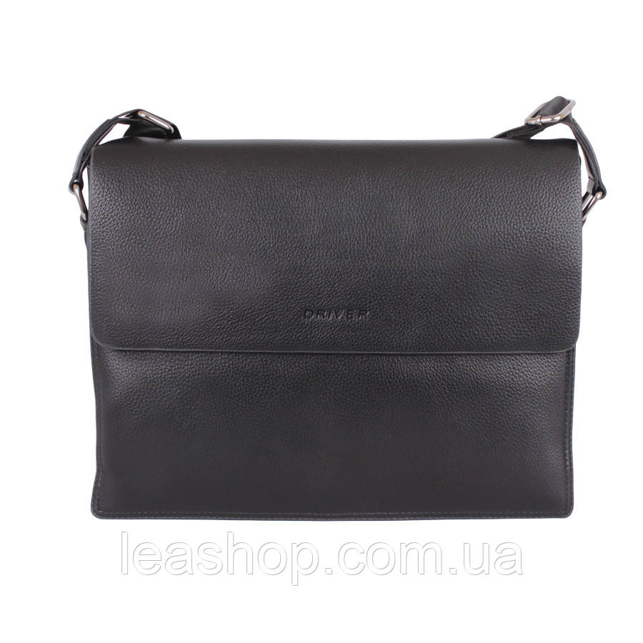 Портфель чорний, штучна шкіра, фото 1