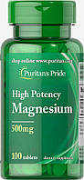 Magnesium 500 Puritan's Pride, 100 таблеток