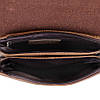 Барсетка зі штучної шкіри, коричнева, фото 5