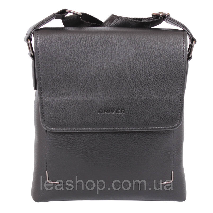 Барсетка чорна з якісної екошкіра, фото 1