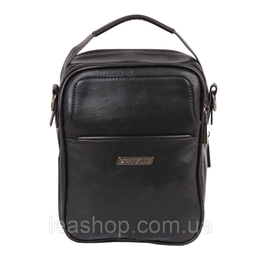 Чорна чоловіча барсетка, фото 1