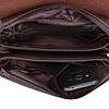 Барсетка коричнева з ременем, фото 5