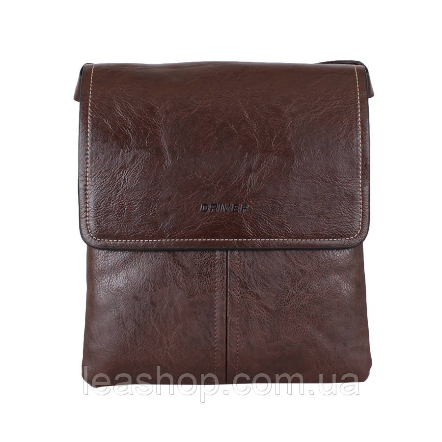 Барсетка зі штучної шкіри з ременем, фото 1