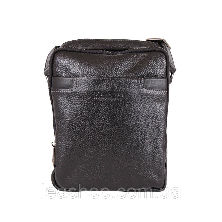 Чоловіча барсетка з м'якої натуральної шкіри, фото 1