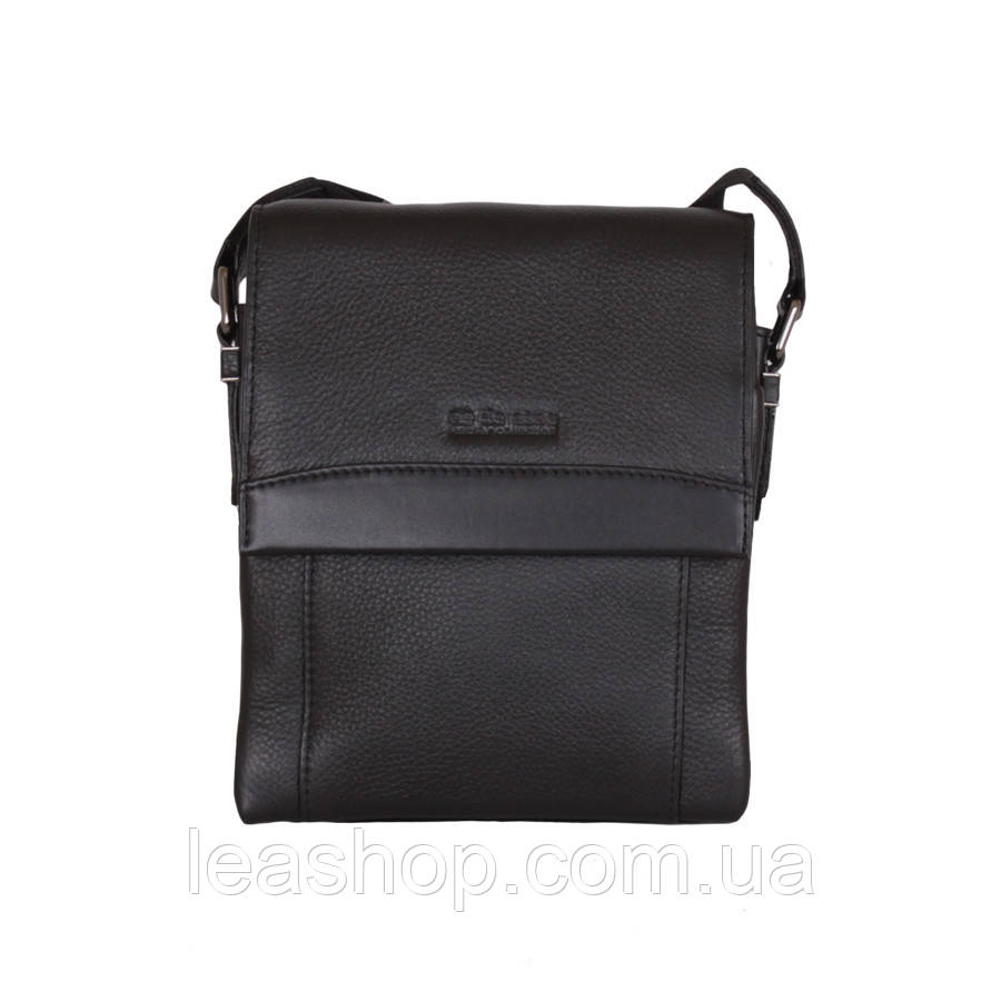 Барсетка з натуральної шкіри de esse чорна, фото 1