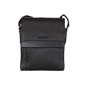 Барсетка з натуральної шкіри de esse чорна