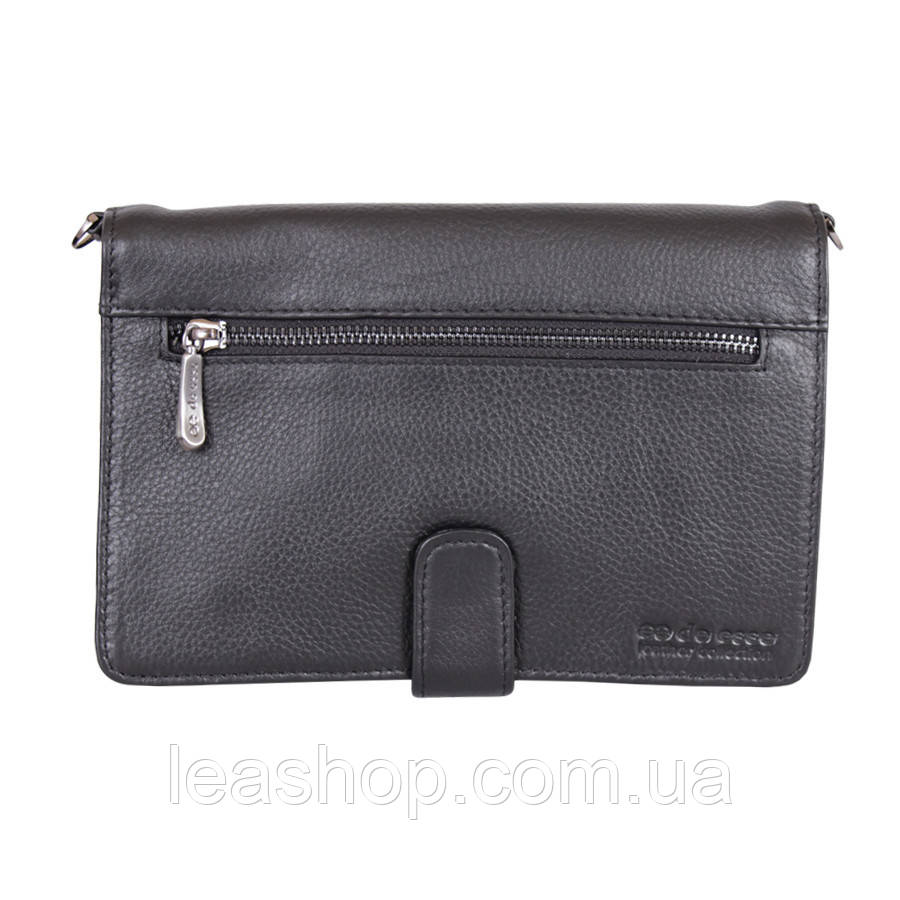 Барсетка шкіряне у вигляді книжечки на кнопці, фото 1