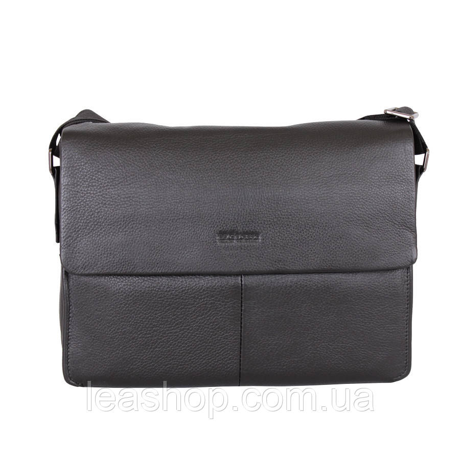 Портфель з натуральної шкіри з ременем, фото 1