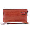 Барсетка з натуральної шкіри руда, фото 3