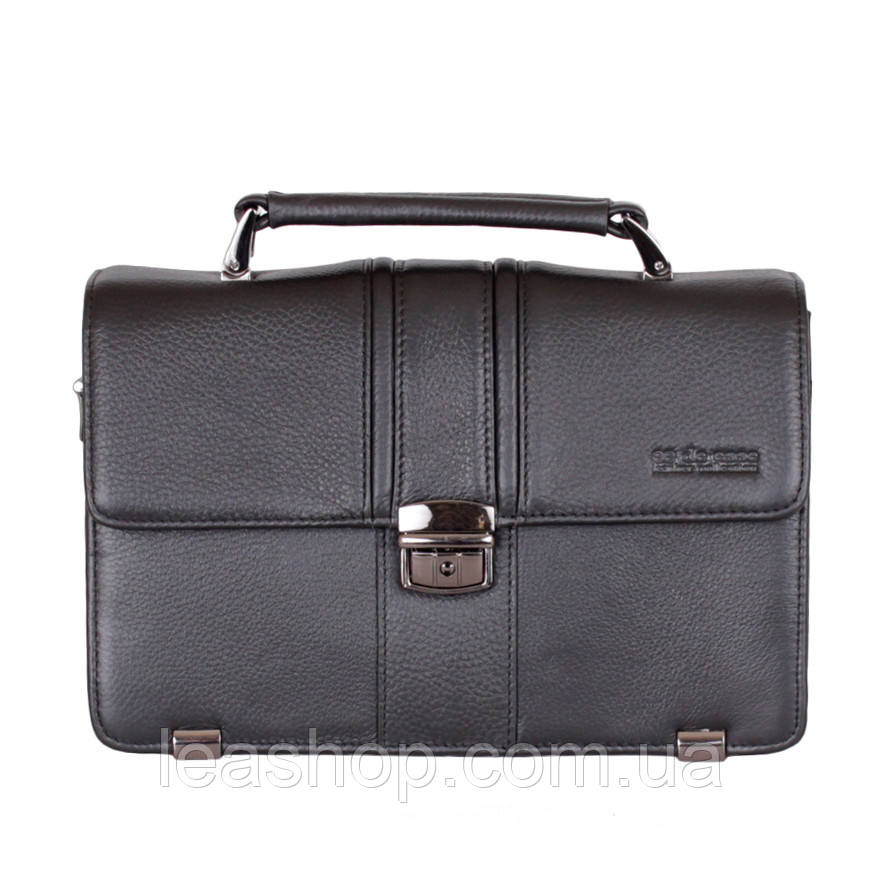 Барсетка зі шкіри закривається на ключ, фото 1