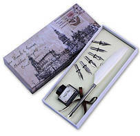 Набір для каліграфії Ручка Перо біле