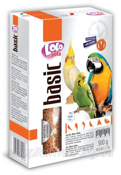 Червоне просо для птахів LoLo Pets ЛоЛо