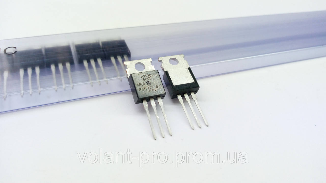 Симістор BT136-600E, NXP, TO-220 Оригінал., фото 1
