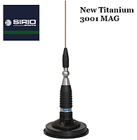 АНТЕННА SIRIO NEW TITANIUM 3001 MAG автомобильная 27МГц (1485 мм, магнит диаметр 127 мм)