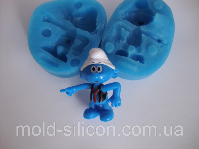 3Д Силіконовий молд "Смурф", фото 1