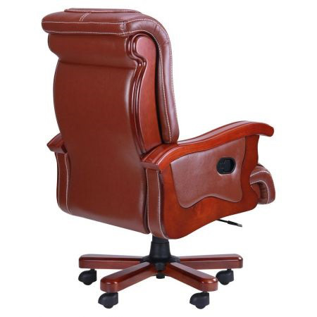 Кресло руководителя Монреаль кожа черная, коричневая - фото 4 - id-p32131801