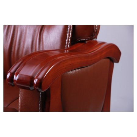 Кресло руководителя Монреаль кожа черная, коричневая - фото 5 - id-p32131801