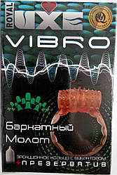 Ерекційне кільце з вібрацією Luxe Оксамитовий молот