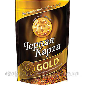 Кава розчинна Чорна карта Gold 140 гр.