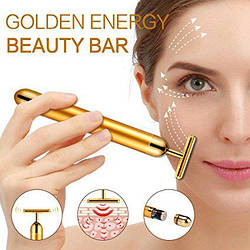 Іонний масажер для обличчя Energy Beauty Bar REVOSKIN Gold іонний вібромасажер 