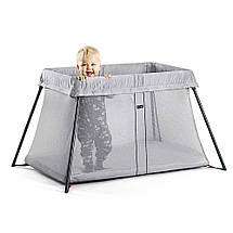 Складаний манеж-ліжко BabyBjorn Travel Crib Light Сріблястий (40248), фото 2