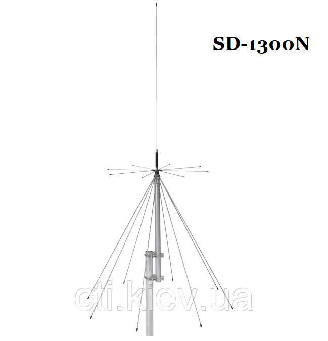 АНТЕННА SIRIO SD-1300N (25-1300MHZ) дискоконусна антена