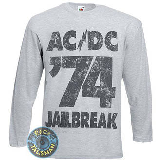 Футболка довгий рукав AC/DC 74 Jailbreak меланжева, фото 3