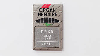 Голки для промислових машин DPx5 No75/11 "Organ Needles" (10 шт.)