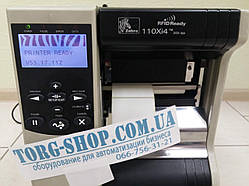 Промисловий принтер етикеток Б/У Zebra 110Xi4 (203DPI) без внутрішнього змотувача (Ethernet, USB, RS232, LPT)