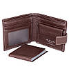Портмоне коричневое с визитницей, фото 4