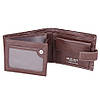Портмоне коричневе з натуральної шкіри з монетницею, фото 4