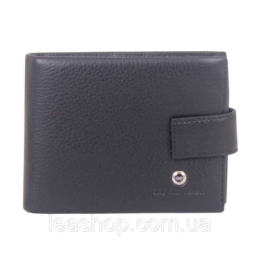 Портмоне чорне для купюр і документів, фото 1