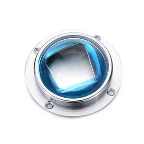 Лінза для світлодіодної матриці 20-100W SL-67 67мм 60-80* з кріпленням Код.59297, фото 4