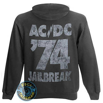Толстовка на змійці AC DC 74 Jailbreak сіра, фото 2