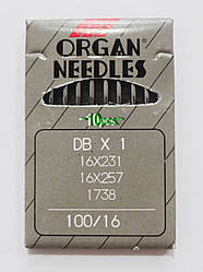 Голки для промислових машин DВx1 No100/16 Organ Needles (10 шт.)