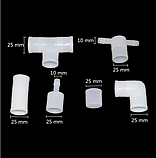 Трійник для бака і з'єднання труб для напування Ніпельні поїлки Мікрочашкові поїлки, фото 4