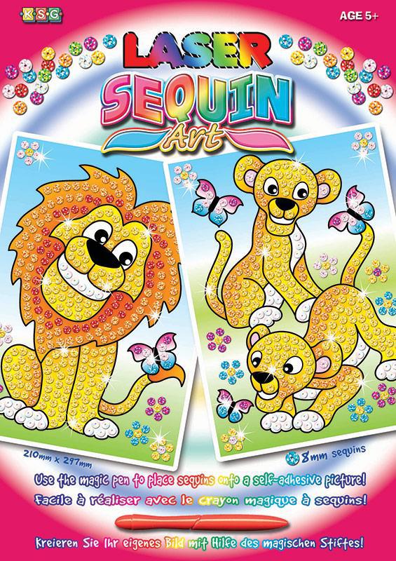 Sequin Art Набір для творчості LASER Леви