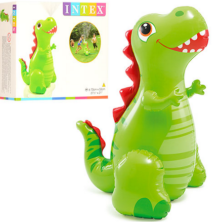  Дитяча надувна іграшка " Динозавр". Іграшковий надувний фонтан Intex "Динозаврик".